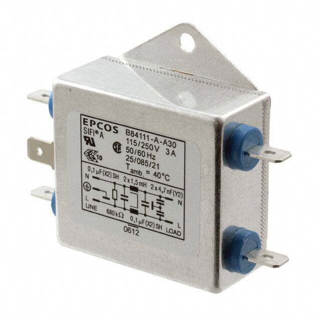 B84111A0000A030 EPCOS - TDK Electronics  Modules de filtrage de ligne électrique